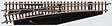 Turnout -- Straight Left Manual 4-3/8"  11cm