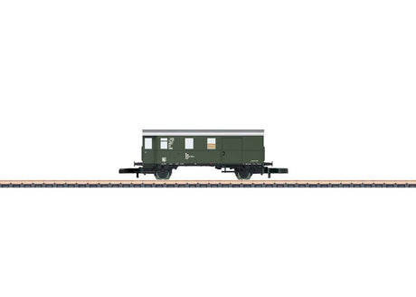 Type Pwgs 041 Freight Train Baggage Car - Ready to Run -- German Federal Railroad DB (Era IV, green, silver)