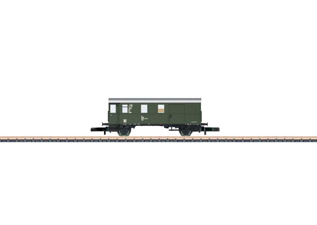 Type Pwgs 041 Freight Train Baggage Car - Ready to Run -- German Federal Railroad DB (Era IV, green, silver)