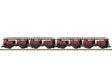 Type Laae 2-Unit Auto Transport Car 2-Pack - Ready to Run -- German Federal Railroad DB (Era IV, Boxcar Red)