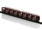 Type Off 52 Auto Transport Car - Ready to Run -- German Federal Railroad DB (Era III, Boxcar Red)-3