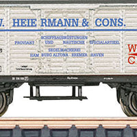 Ship's Equipment 3 Freight Car Set #1 - Ready to Run -- 2 Xt 05 Low-Side Cars & 1 G 10 Boxcar German Federal Railroad DB (Era III)