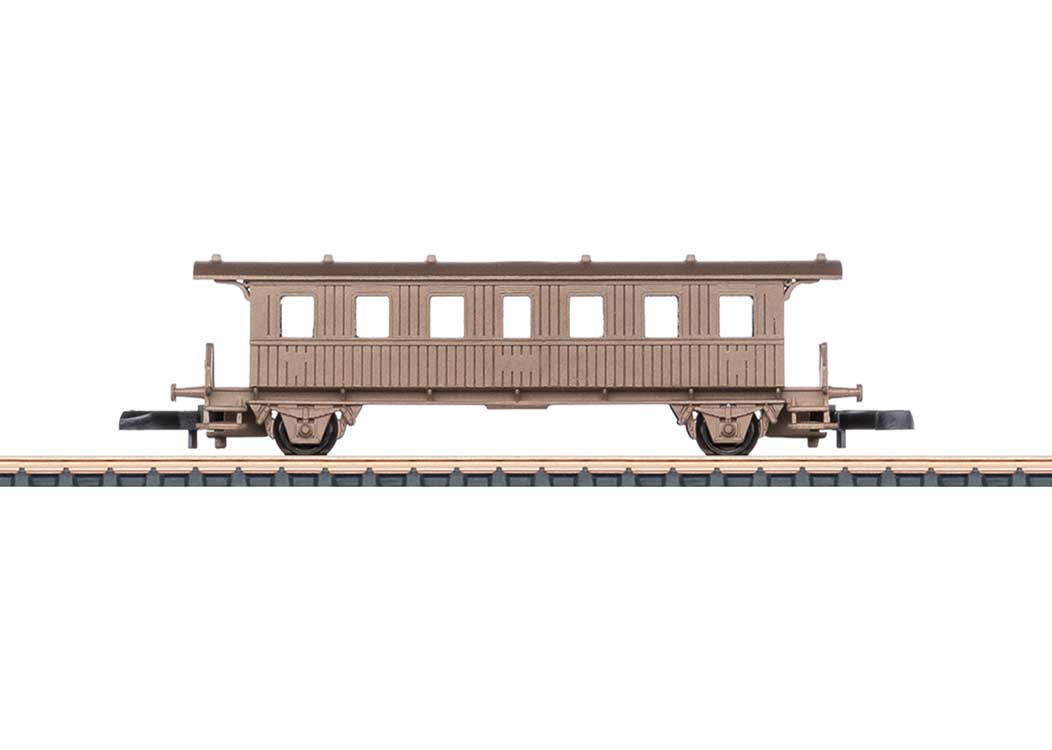 2-Axle Open Platform Coach - Ready to Run -- Real Bronze Casting-2