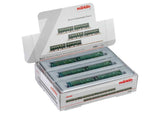 Rebuild Car 6-Pair Set - Ready to Run -- German Federal Railroad DB (Era IV, green, gray)-2