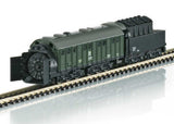 Henschel Steam-Powered Rotary Snowplow - Ready to Run -- German State Railroad DR (Era IV, green, black, gray)-1