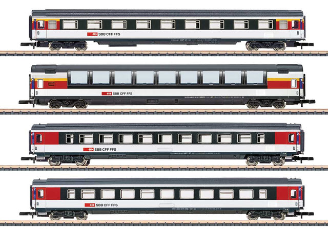 Type EW IV A, 2 Type EW IV B, 1 Type Apm Set - Ready to Run -- Swiss Federal Railways SBB (InterCity, Era VI 2019, white, black, red)