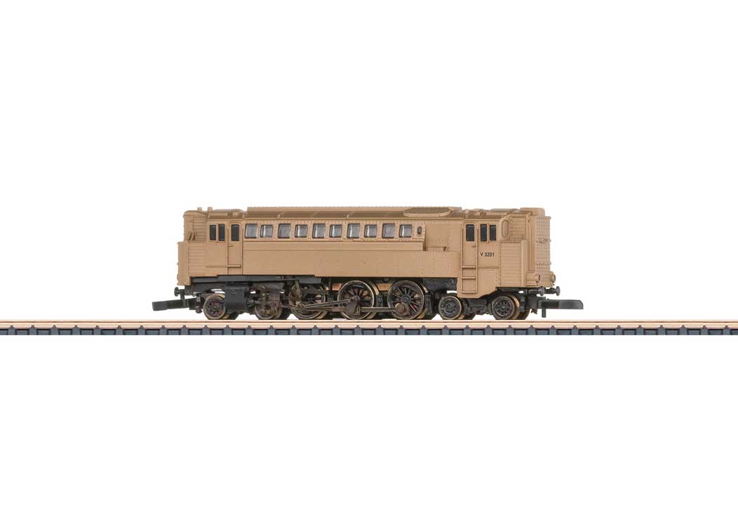 Class V 3201 Diesel Pneumatic Compressed Air Locomotive - Standard DC -- Cast Bronze, Unpainted-2