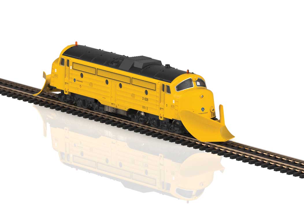 Class Di3 628 Diesel w/Snowplows - Standard DC -- Norwegian State Railways NSB (Era V, yellow, black)-4