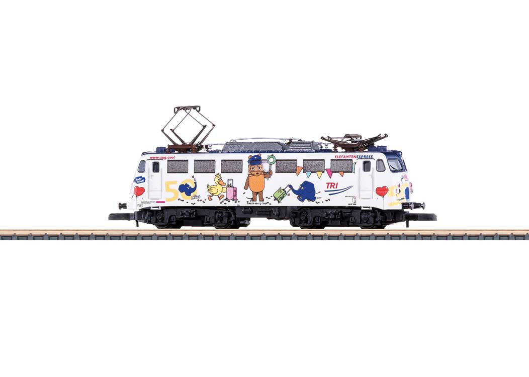 Class 110.3 Pants Crease Electric - Standard DC -- Train Rental, Inc. TRI #110 469-4 (Elephant Express Scheme Era VI 2025, whit-2