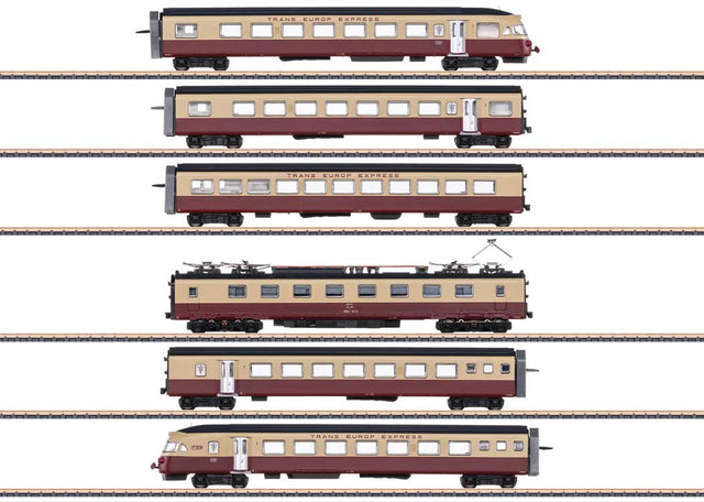 Class RAe TEE II 6-Car Train - Standard DC -- Swiss Federal Railways SBB (Era IV, red, beige, black)-1