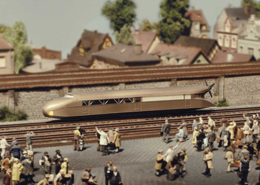 Kruckenberg Propeller Powered Railcar - Standard DC -- Bronze Casting (Era II)-4