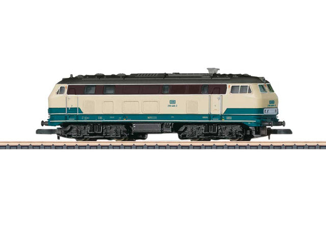 Class 218 Diesel - Standard DC -- German Federal Railroad DB (Era VI, ivory, blue, black)