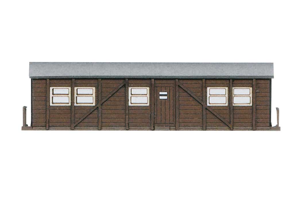 Storage Shed Converted from a Type MCI-43 Boxcar -- Laser-Cut Wood Kit - 2 x 1/2 x 1/2" 5 x 1.2 x 1.3cm-1