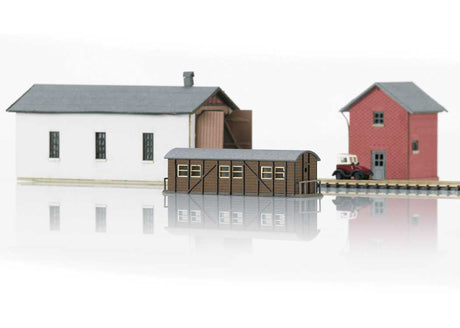Storage Shed Converted from a Type MCI-43 Boxcar -- Laser-Cut Wood Kit - 2 x 1/2 x 1/2" 5 x 1.2 x 1.3cm-2