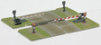 Automatic Grade Crossing Gate Set w/Half Gates -- 3-3/4 x 1-1/2" 96 x 37mm
