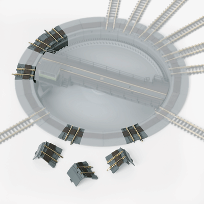 Turntable Expansion Set -- Expands #441-89982 to 24 Tracks-1
