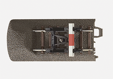 Trix C Track - Track End w/Bumper -- 3-3/16" Long