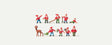 9 Garden Gnomes and 1 Deer
