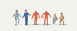Working People -- Truck Drivers and Occupants pkg(6)