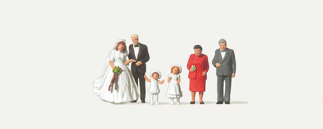 Wedding -- Couple, 2 Ring Bearer Children, 2 Guests