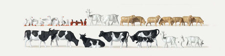 Assorted Farm Animals -- Geese, Ducks, Goats, Sheep, Cows pkg(30)