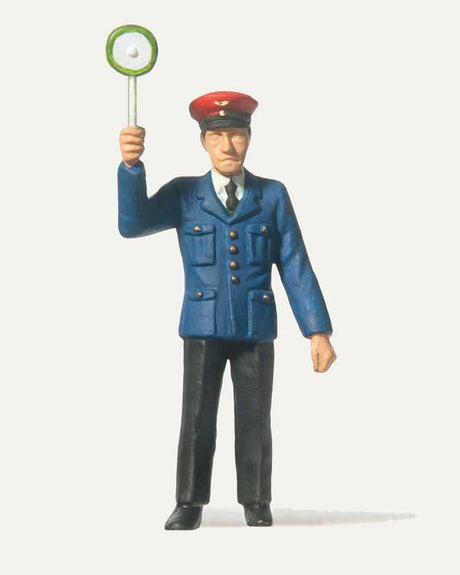 German Railroad Platform Dispatcher with Raised Token