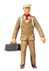 Standing Passengers -- Man w/Valise