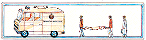 Emerg ambulance w/attds