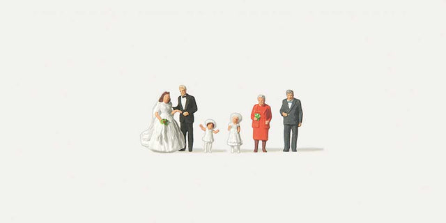 Wedding Couple and Guests -- pkg(6)