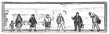 Pedestrians -- Chubby Passengers Alone