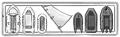 Rubber dinghy          6/