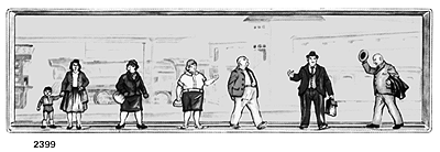 Pedestrians -- Chubby Passengers Alone