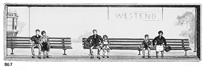 Pedestrians -- Passengers Sitting In Pairs