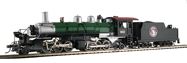 2-6-6-2 Articulated w/Tender - Standard DC -- Great Northern #1902 (green, black, silver)