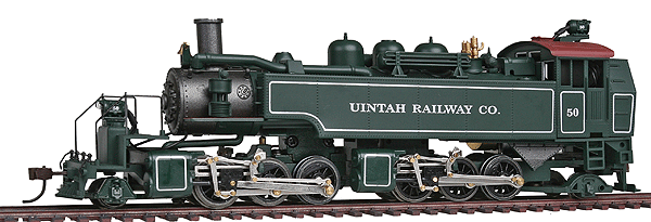 2-6-6-2T Articulated Logger (No Tender) - Standard DC -- Uintah Railway #50 (green, graphite, Tuscan)