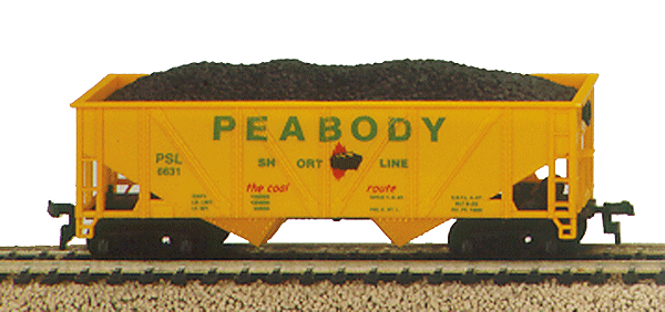 36' Hopper Car w/Coal Load -- Peabody