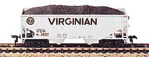 Hopper Car w/Load -- Virginian