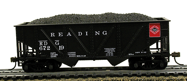 36' Hopper Car w/Coal Load -- Reading (Diamond Herald)