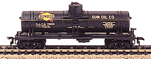 35' Tank Car -- Sunoco - new Car Number (black, white w/red, yellow & black logo)