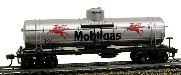 40' Single Dome Tank Car -- Mobil SVX (Horse Logo)