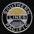 Embossed Die-Cut Metal Sign -- Southern Pacific