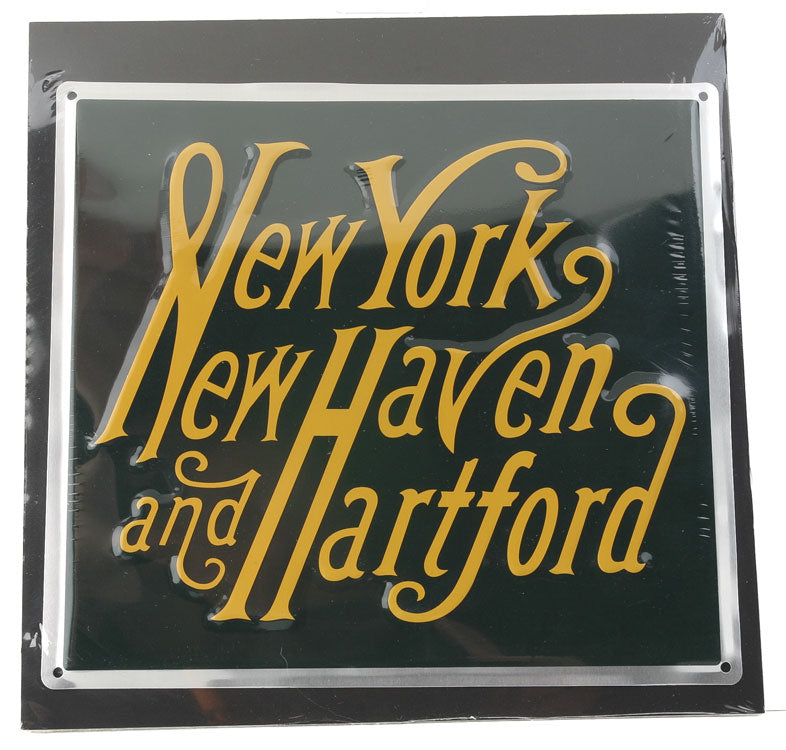 Embossed Die-Cut Metal Sign -- New Haven
