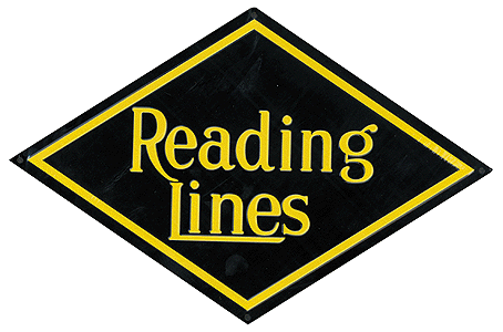 Embossed Die-Cut Metal Sign -- Reading