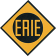 Embossed Die-Cut Metal Sign -- Erie