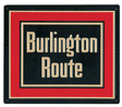 Embossed Die-Cut Metal Sign -- Chicago, Burlington & Quincy