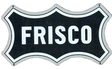 Embossed Die-Cut Metal Sign -- St. Louis - San Franciso "Frisco" (black, white)