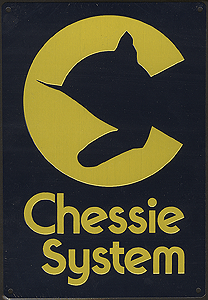 Embossed Die-Cut Metal Sign -- Chessie System