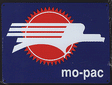 Embossed Die-Cut Metal Sign -- Missouri Pacific (Screaming Eagle)