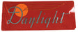 Embossed Die-Cut Metal Sign -- Southern Pacific Daylight