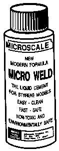 Micro Weld Plastic Cement -- 1oz  29.6mL
